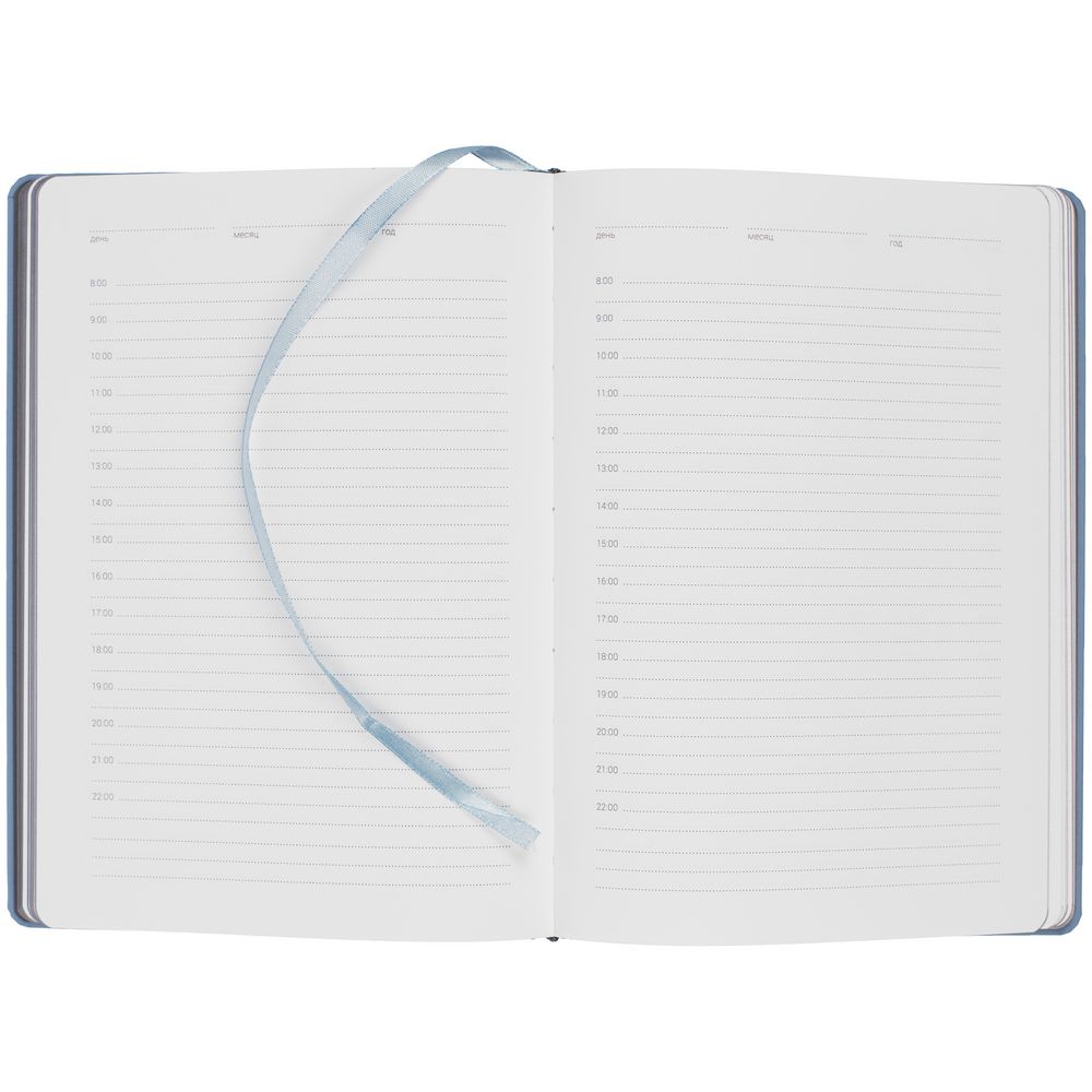 Ежедневник Spain Shall, недатированный, голубой с серым-3