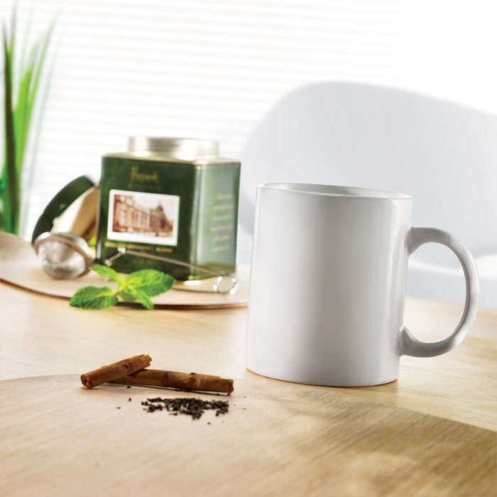 Кружка керамическая 300ml, белый-4