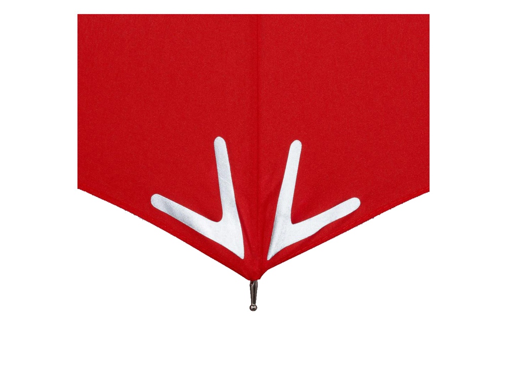 Зонт-трость 7571 Safebrella с фонариком и светоотражающими элементами, полуавтомат, черный-4