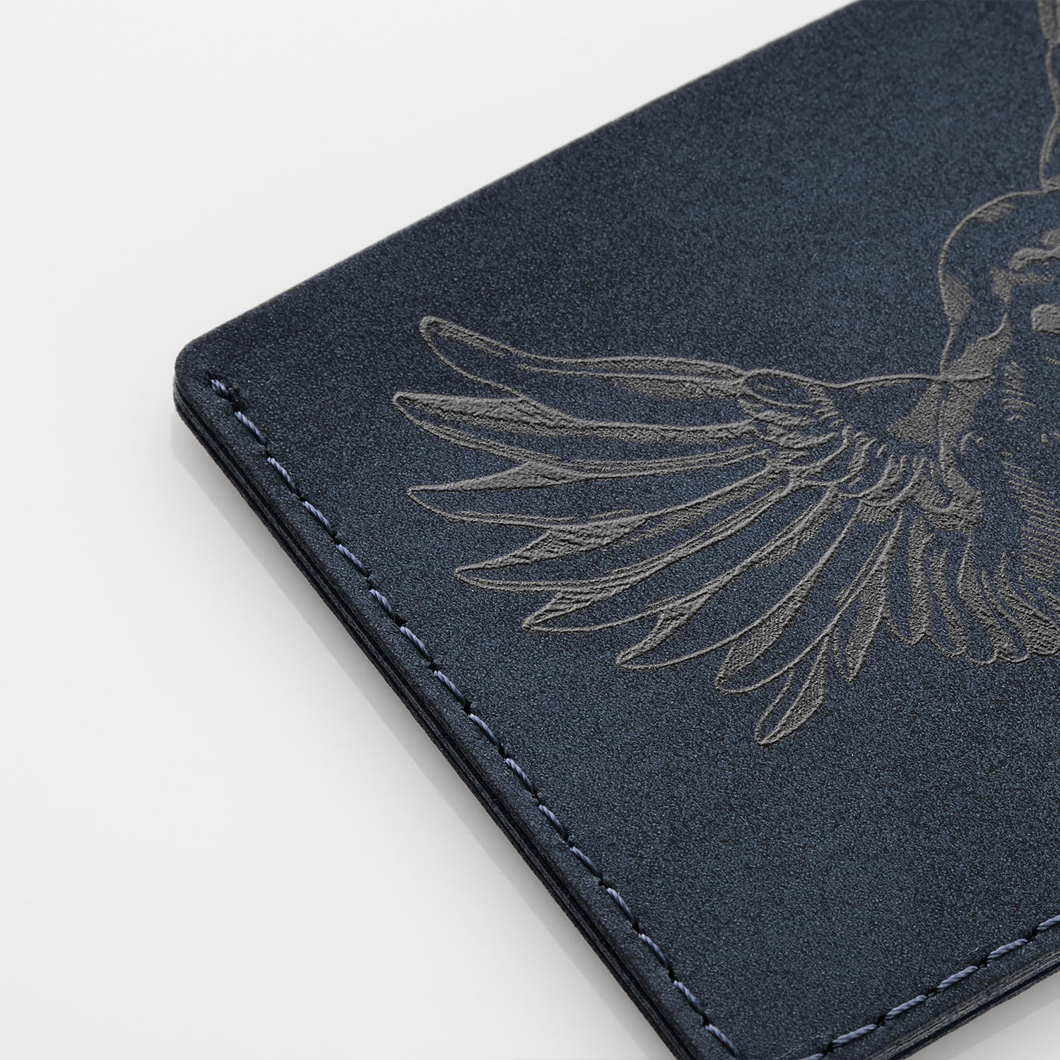 Кардхолдер Nuba со скошенным карманом, синий-6