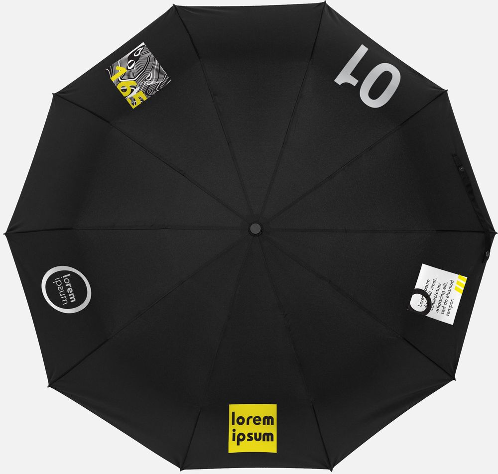 Зонт складной Cloudburst в подарочной упаковке, темно-синий-5