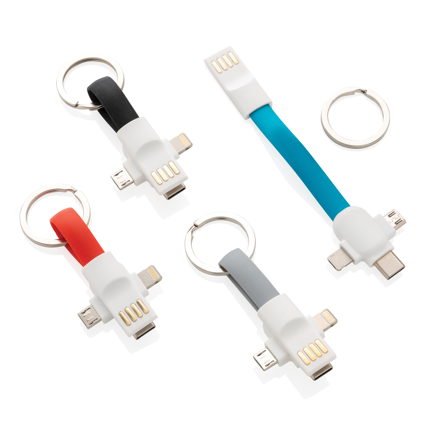 Кабель-брелок, 3 в 1-4