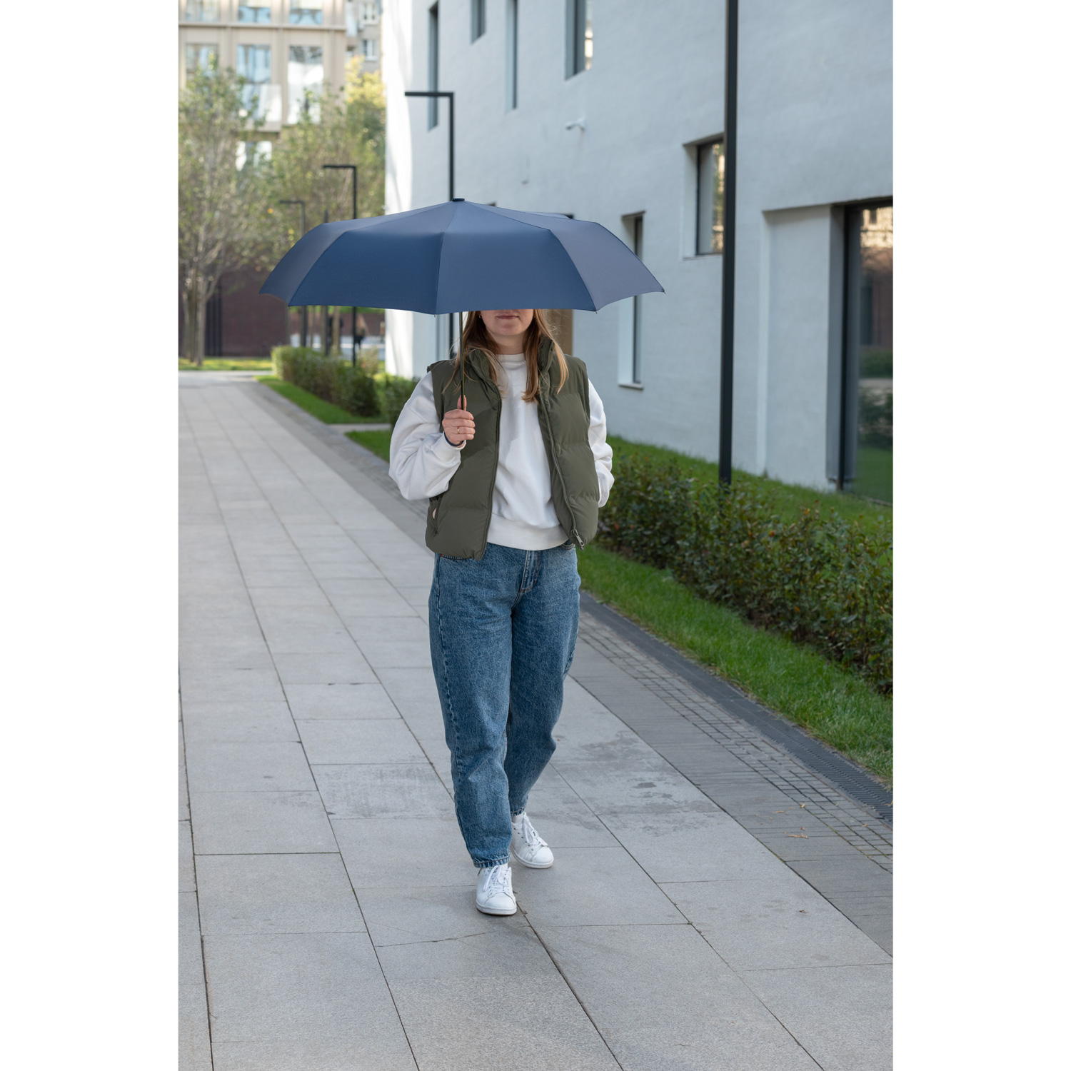 Зонт складной Atlanta, синий-7