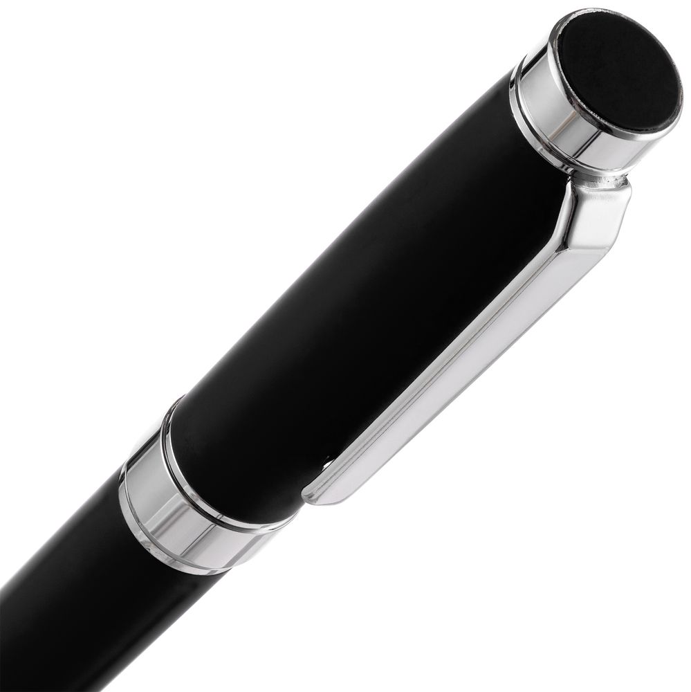 Ручка шариковая Broad Ring Soft Touch, черная-2