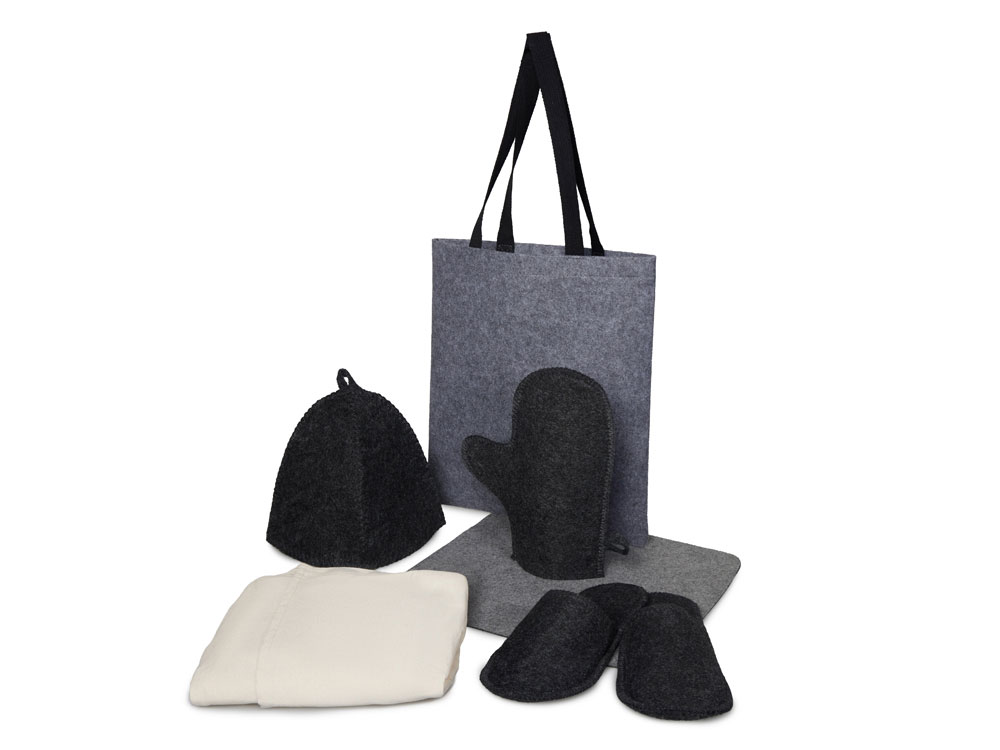 Банный набор с парео Healing, женский, серый-0