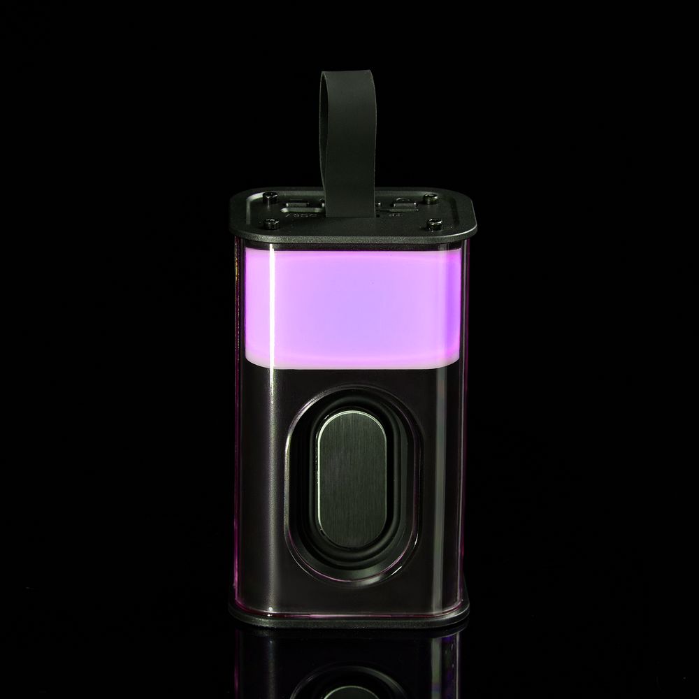 Bluetooth-колонка с подсветкой Groove, серая-4