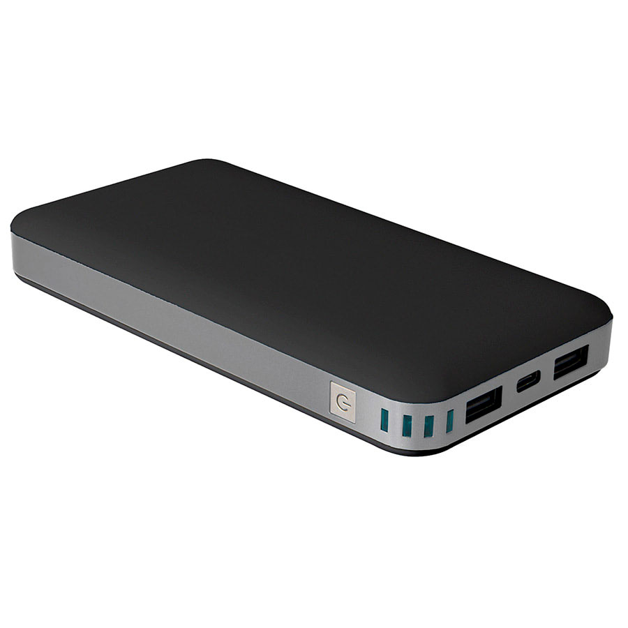 Универсальный аккумулятор BIG POWER (20000mAh), черный, 7,5х14,8х2 см, пластик, черный-0