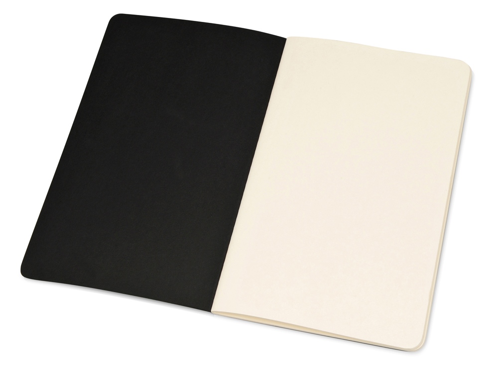 Записная книжка Moleskine Cahier (нелинованный, 3 шт.), Large (13х21см), черный-2