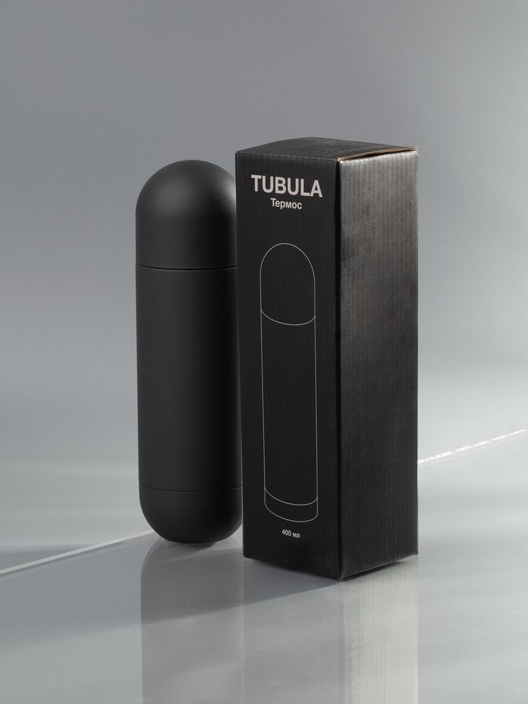 Термос Tubula Soft Touch, черный-3