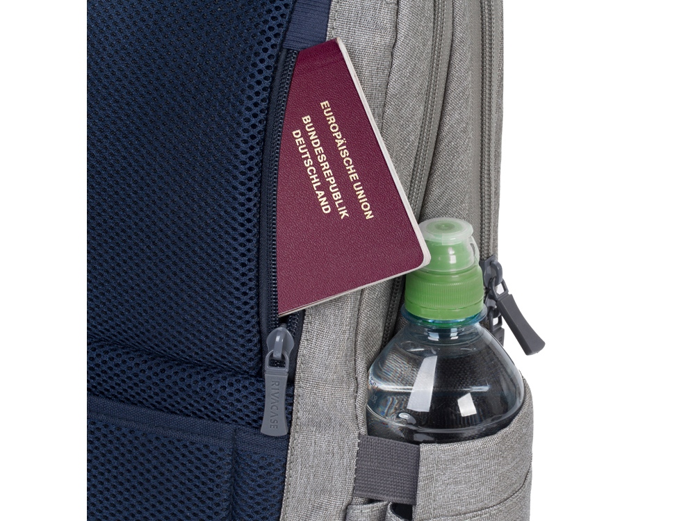 RIVACASE 7760 grey ECO рюкзак для ноутбука 15.6-15