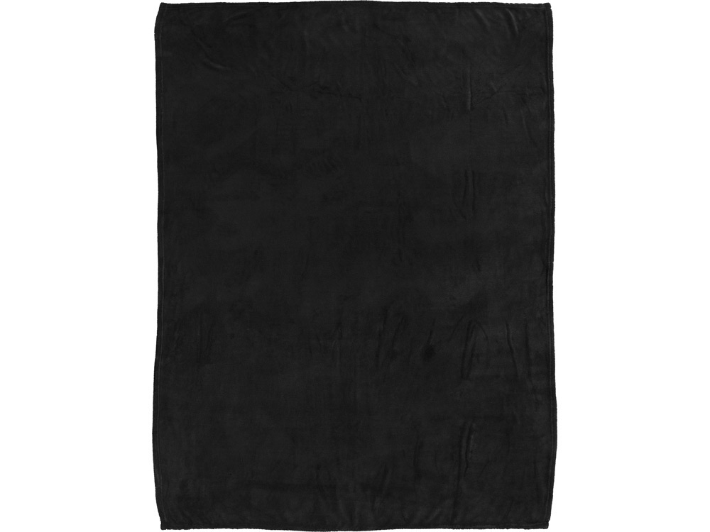 Супермягкий плед Bay из корал-флиса, черный-1