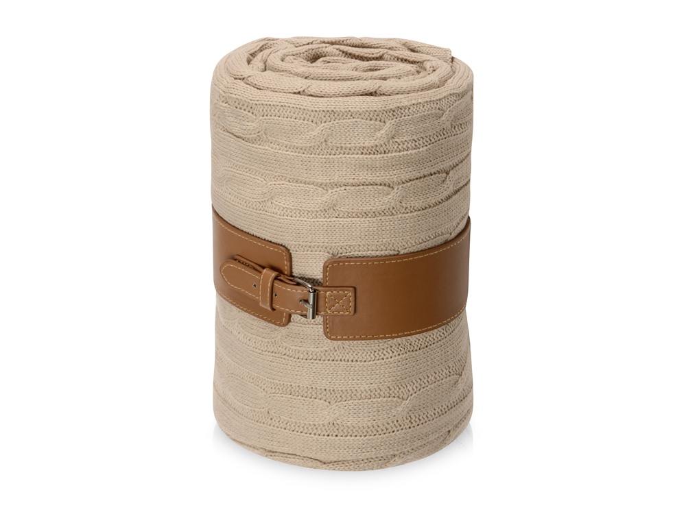 Плед акриловый Braid NEW, бежевый-0