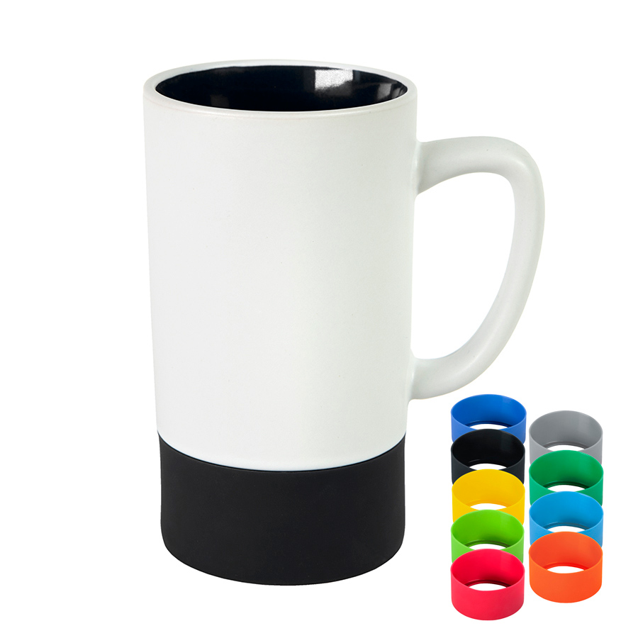 Кружка FUN 2, белый, черный-0