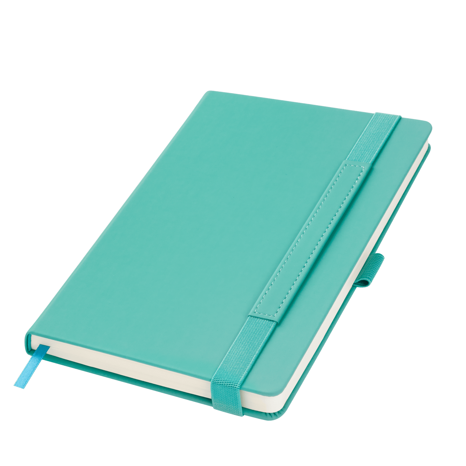 Ежедневник Альфа (Alpha) недатированный, бирюзовый/серый-1