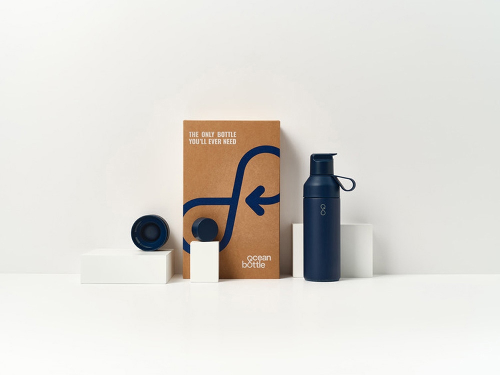 Подарочный набор Ocean Bottle 3-в-1 объемом 500 мл - Синий-1