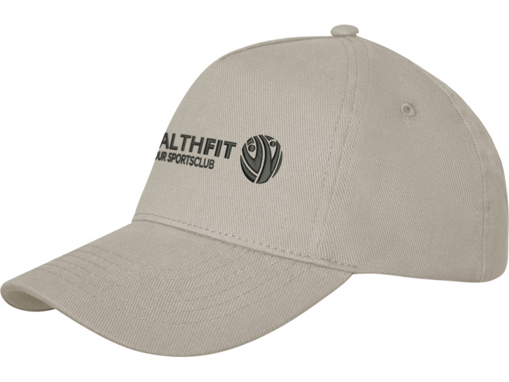 Кепка Doyle, 5 панелей, бежевый овсяный-3