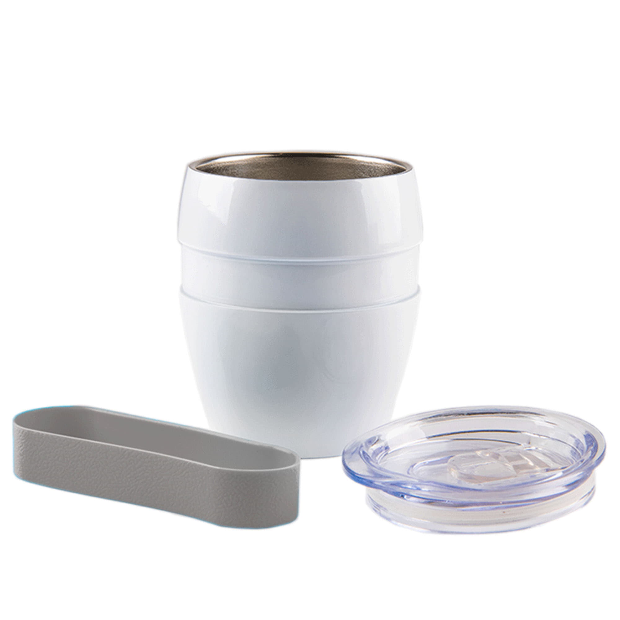 Термокружка LINE, белый, серый-7