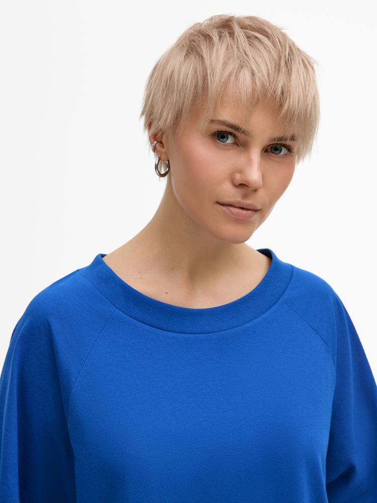 Футболка унисекс оверсайз T2, синяя-6