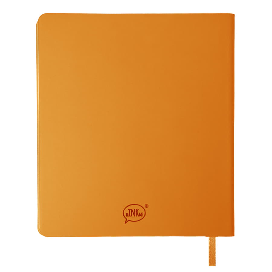Бизнес-блокнот CUBI, B6+, в линейку, оранжевый-2