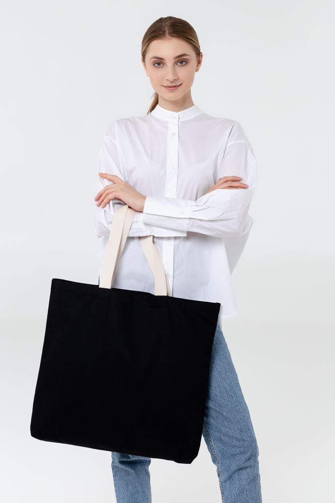 Холщовая сумка Shelty, черная-3