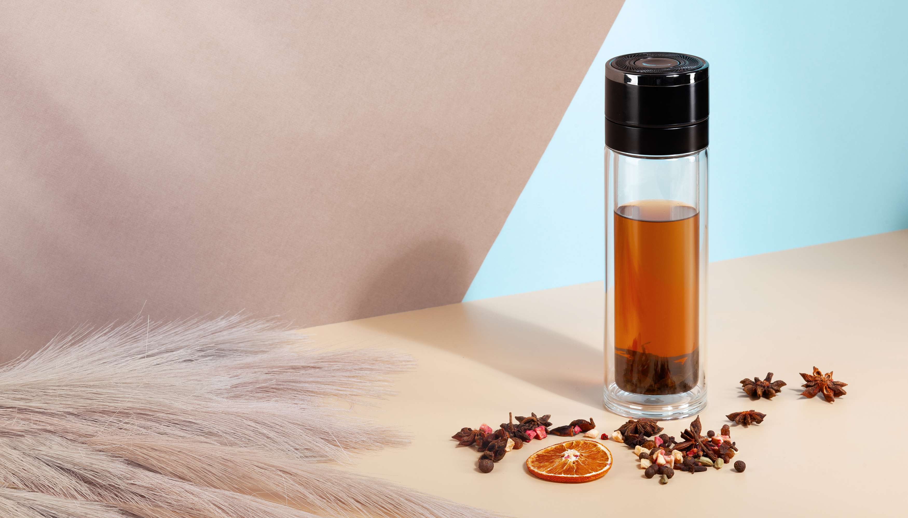 Заварочный термос "Press" 400 мл, серебристый-1