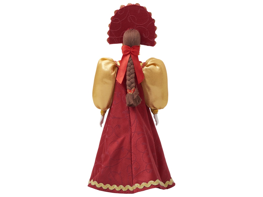 Подарочный набор: кукла фарфоровая, крем-мед, красный-16