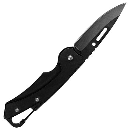 Брелок-нож карманный с карабином Tools Blackburn, Чёрный-1