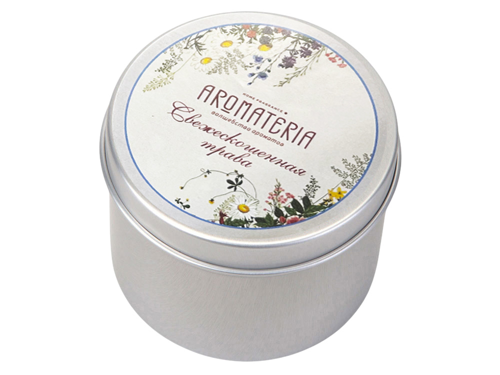 Набор: платок Русский полевой букет и свеча Цветы и травы-4