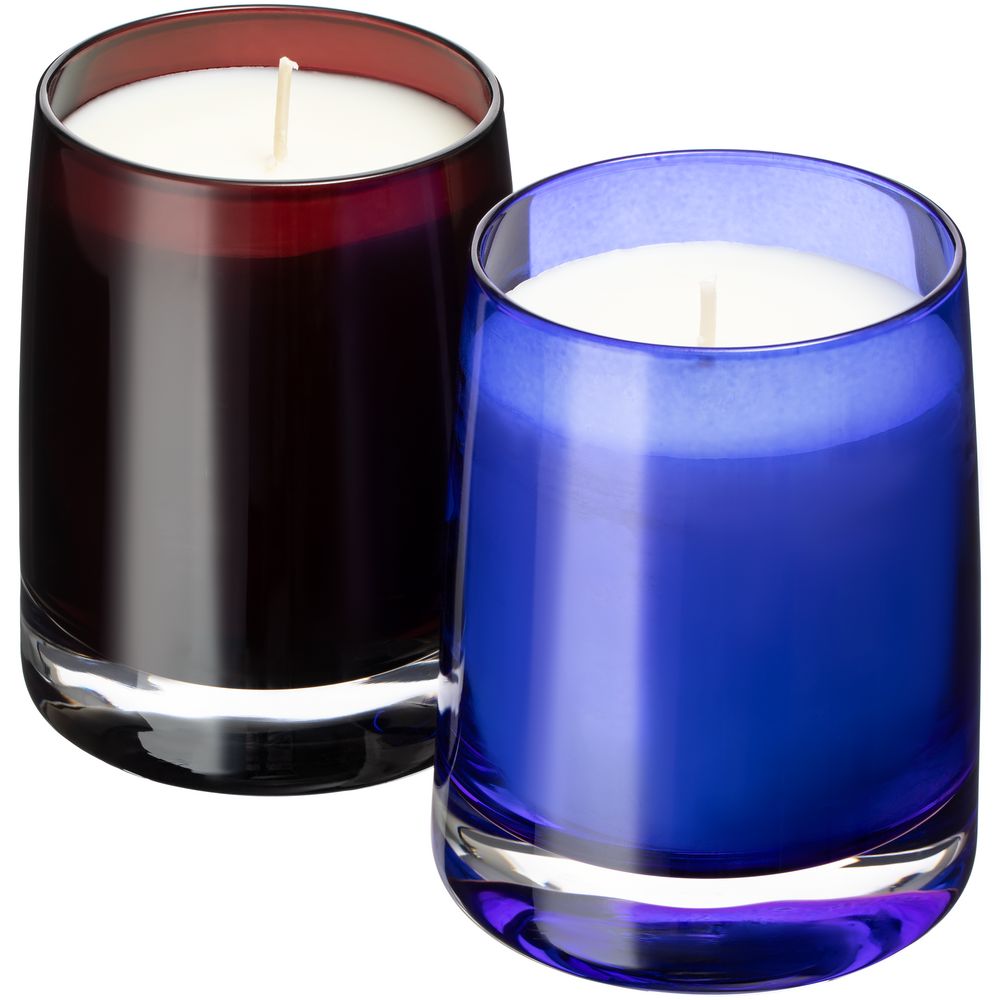 Ароматическая свеча Fragnola, пряная древесина и кардамон, темно-синяя-1