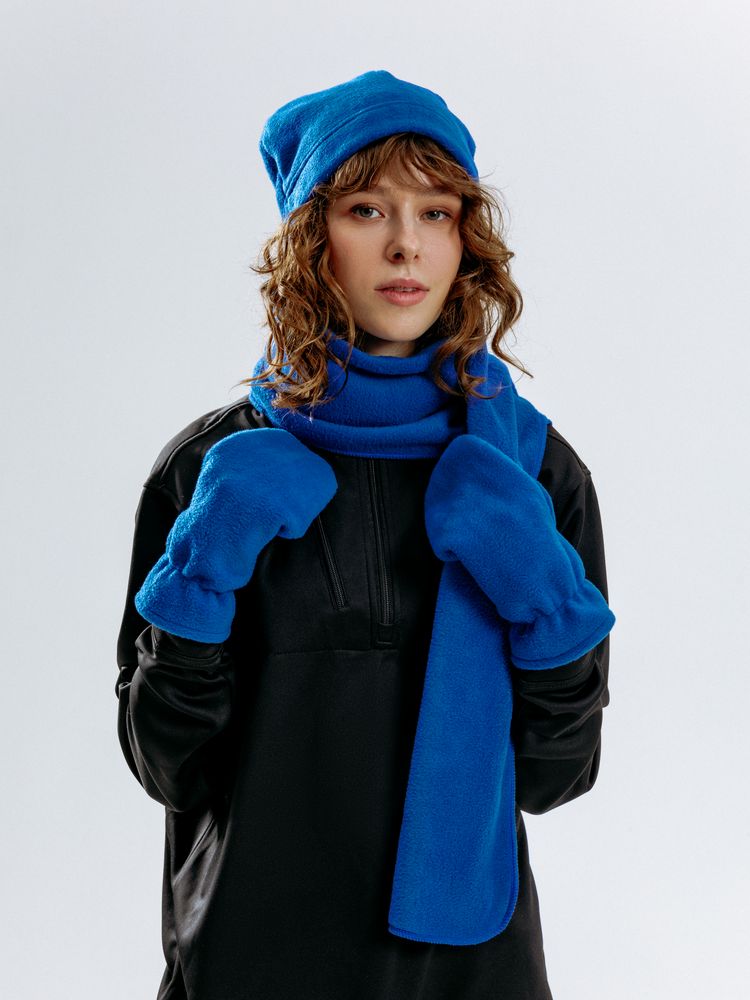 Шапка Fleecy, ярко-синяя-3