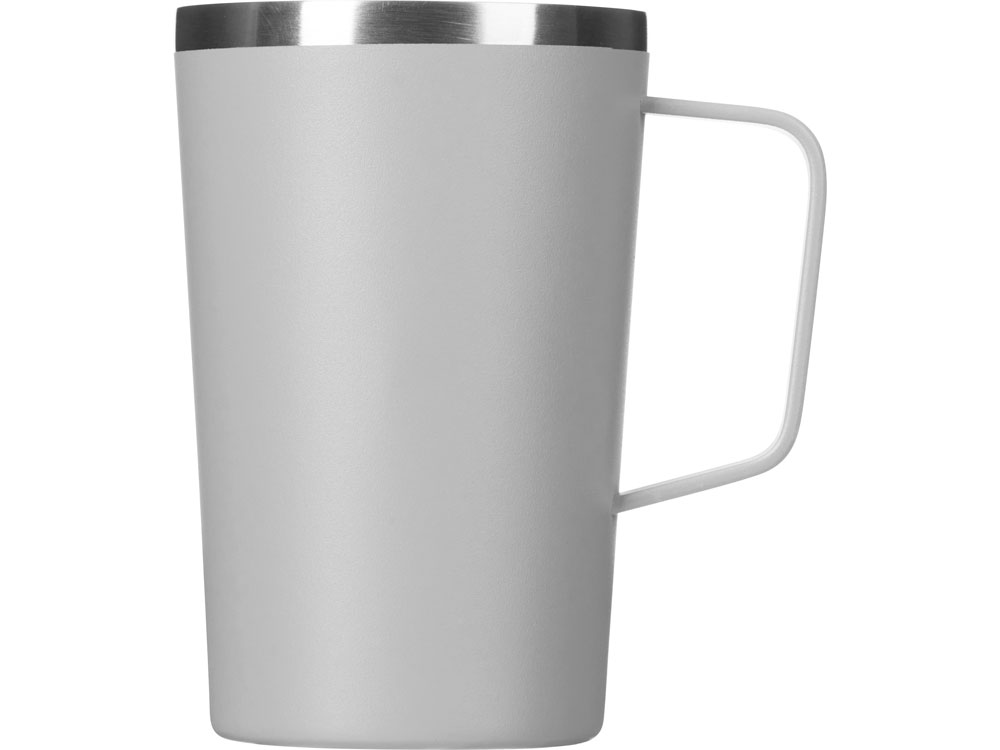 Стальная кружка с двойными стенками и порошковым покрытием Tibet, серый-1