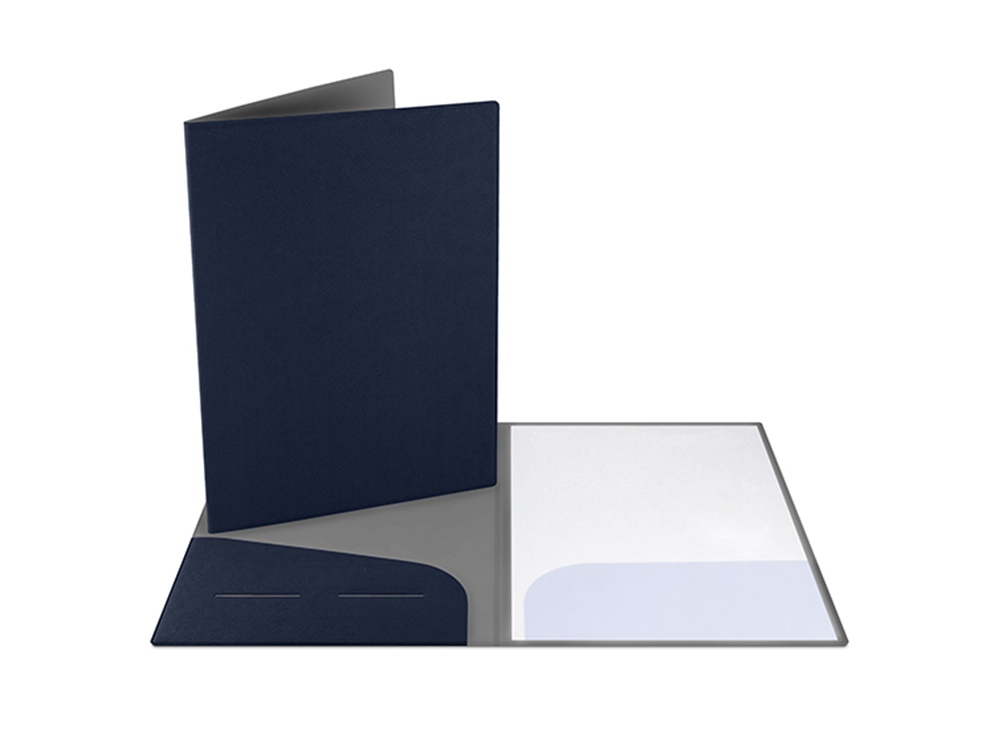 Папка классическая из экокожи Favor, темно-синий-2