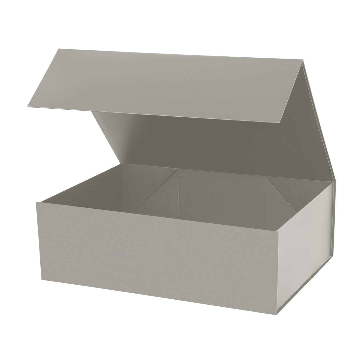 Подарочная коробка-трансформер средняя, серая-0
