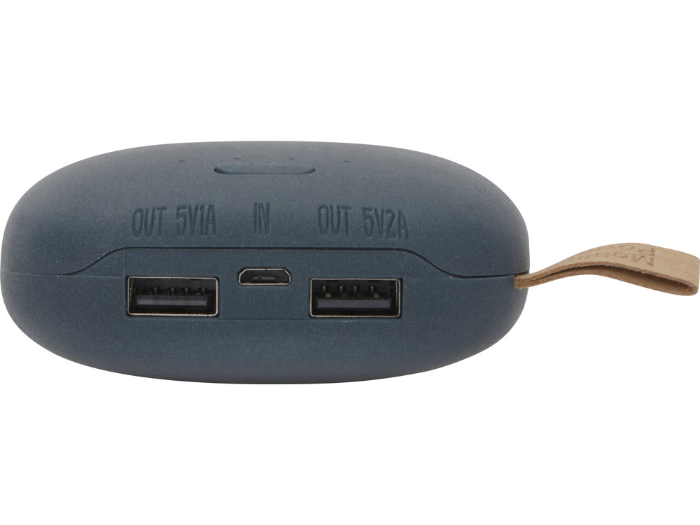 Внешний аккумулятор в форме камня Stone, 10400 mAh, темно-серый-4