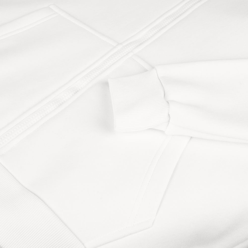 Толстовка унисекс оверсайз Zippy, белая-5