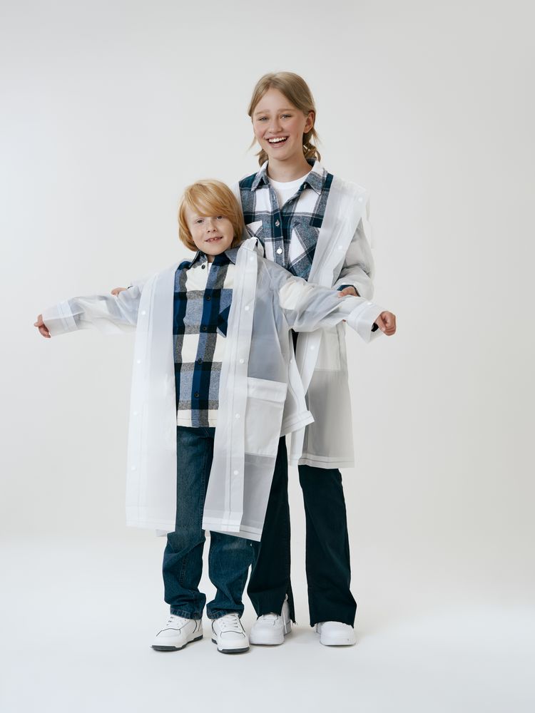 Дождевик детский RainDrop Kids, белый-10