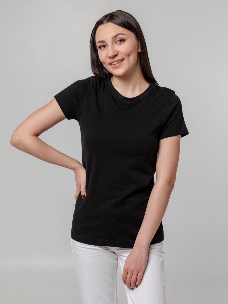 Футболка женская T-bolka Stretch Lady, черная-5