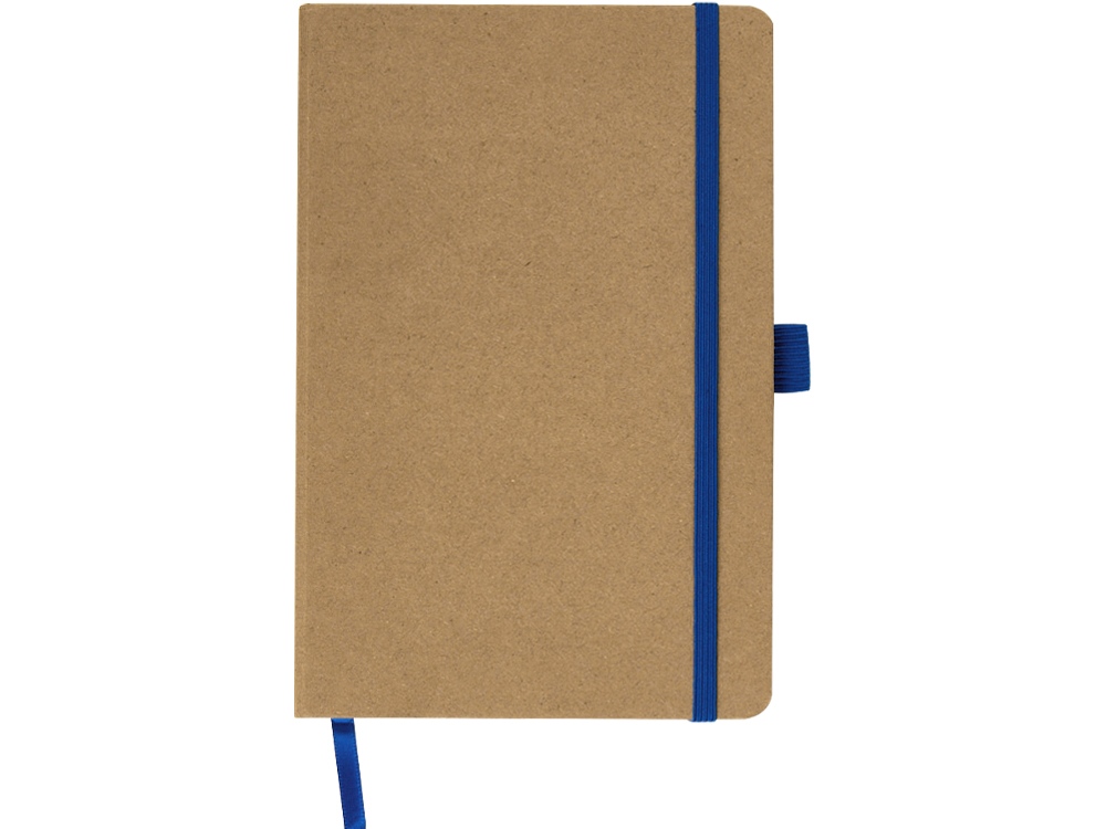 Блокнот Sevilia Hard, твердая обложка из крафта A5, 80 листов, крафтовый/синий-5