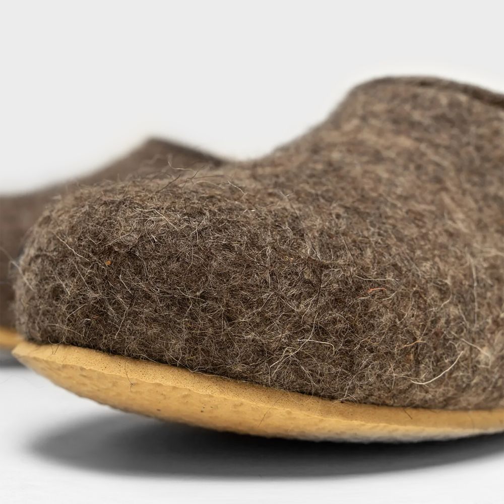 Домашние валенки Wild, серо-коричневые (натуральные)-1
