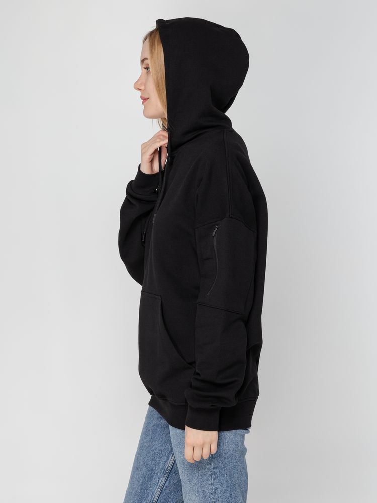 Худи унисекс Hand Some, черное-5