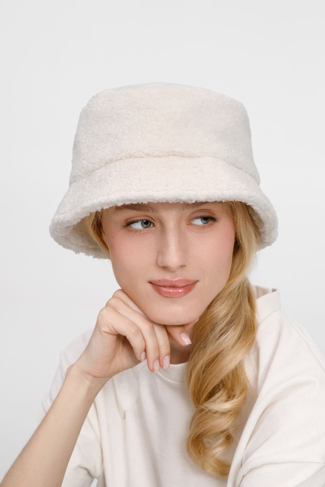 Панама Oblako, утепленная, молочно-белая-4