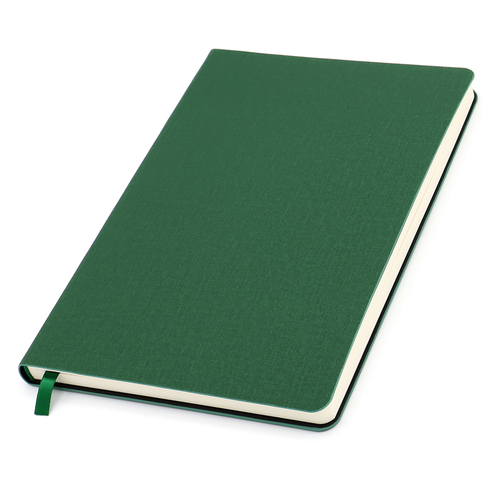 Ежедневник A5 недатированный Stefano в мягком переплёте, Темно-зеленый-1