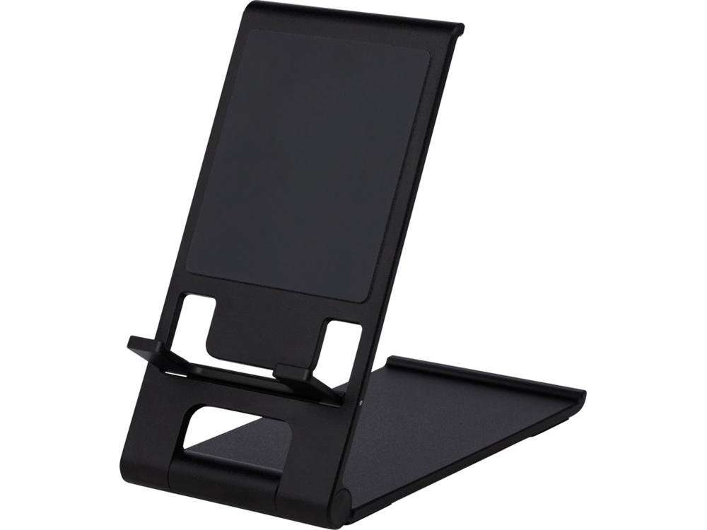 Тонкая алюминиевая подставка для телефона Rise, черный-3