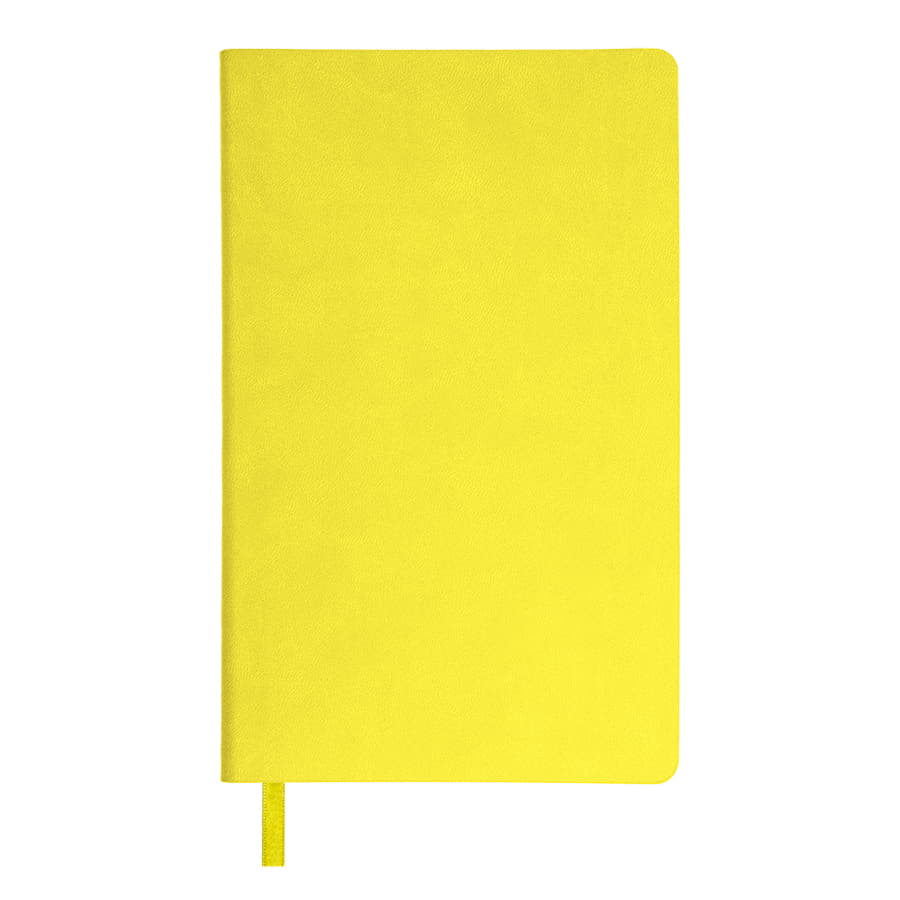Ежедневник недатированный "FunkyPlan", 130*210 мм, желтый, серый форзац, блок в линейку, желтый, серый-1