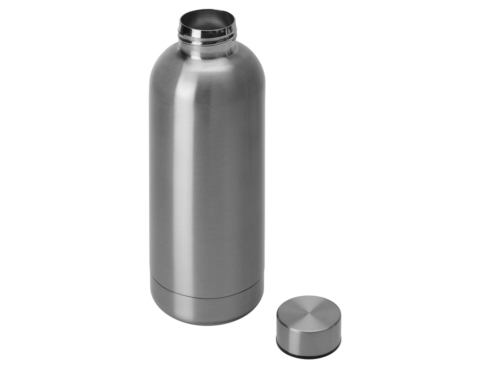 Вакуумная термобутылка Cask Waterline, 500 мл, тубус, серебристый глянцевый-1