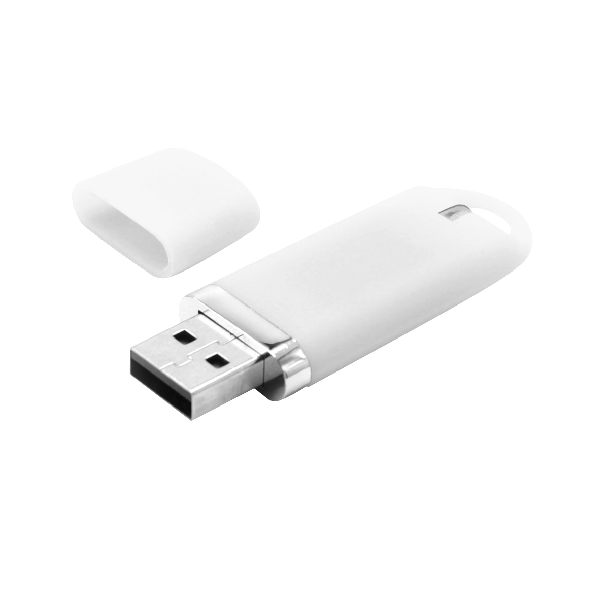 Флешка Shape с покрытием Софт Тач 16 GB, Белый-1