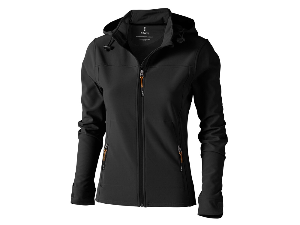 Куртка софтшел Langley женская, антрацит-0