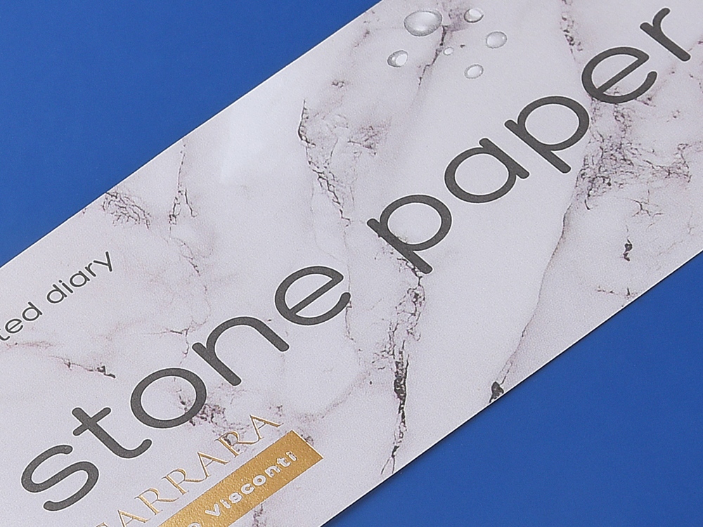 Ежедневник с каменной бумагой недатированный А5 Carrara, синий-6