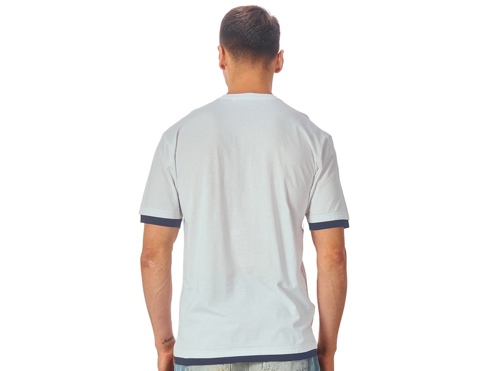 Футболка Rotterdam мужская, жемчужный/темно-синий-2