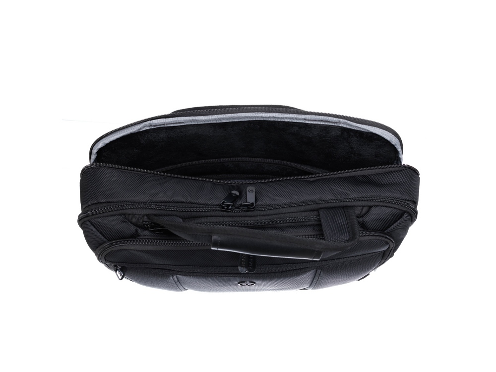 Портфель TORBER VOYAGE для ноутбука 14-16'', черный, баллистический нейлон, 41 x 12 x 30 см, 11 л-3